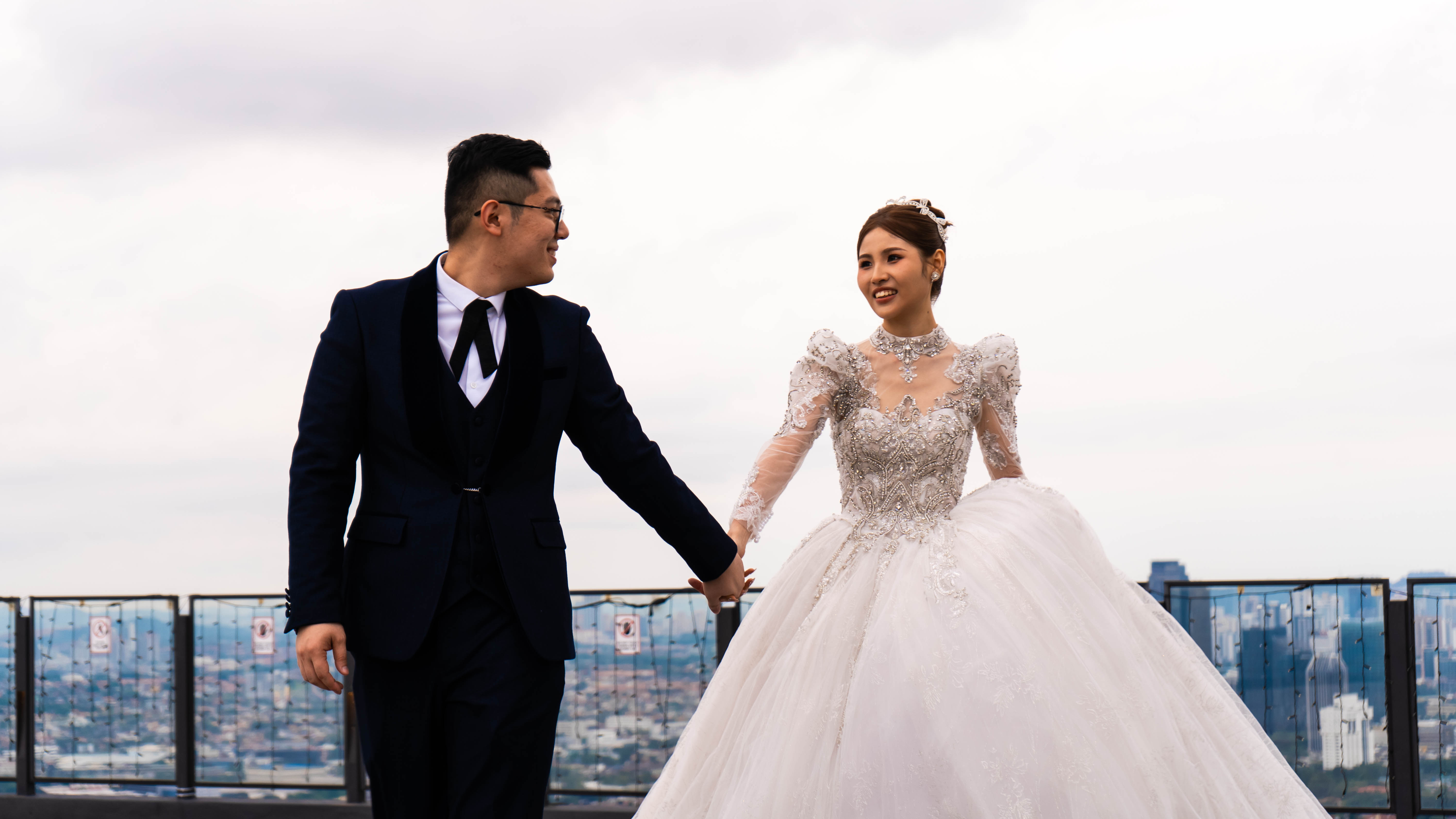 Tik Fong and Chi Hui wedding ceremony Sky Deck KL